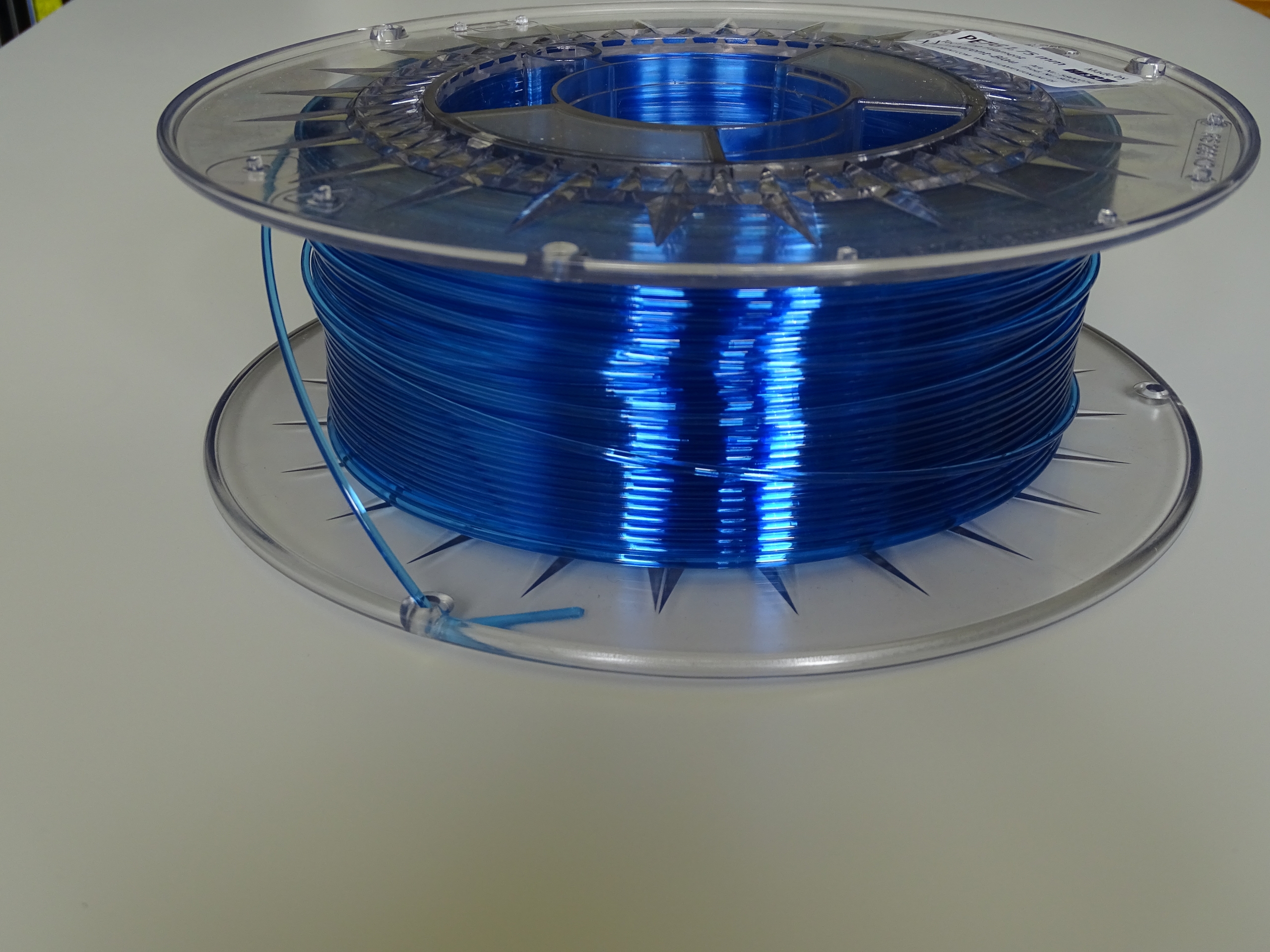 Transparent blue filament